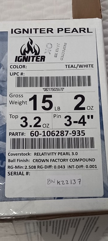 브런스윅 이그니터펄 15p 판완